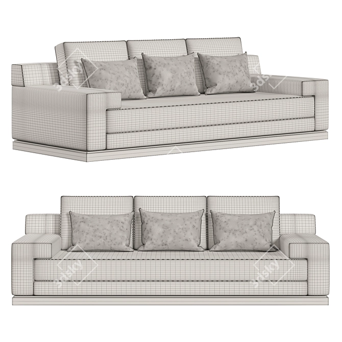 Luxury Belleme Sofa 3D Model 3D model image 2
