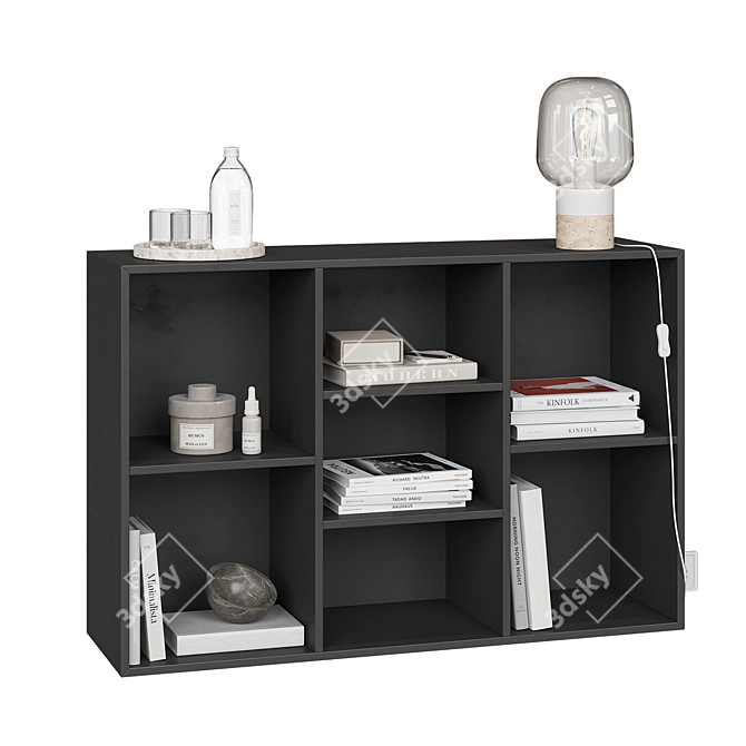 Minimalist Wall Shelf COMO 3D model image 4
