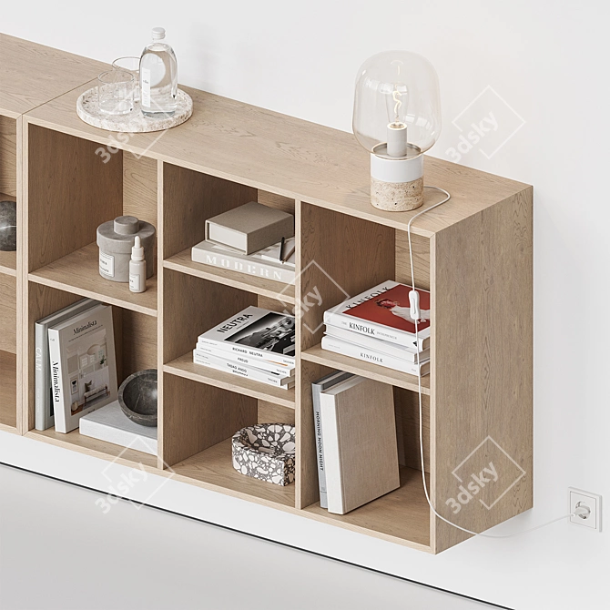 Minimalist Wall Shelf COMO 3D model image 7