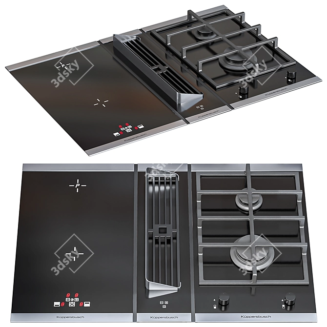 Luxury Kitchen Appliance Set 3D model image 2