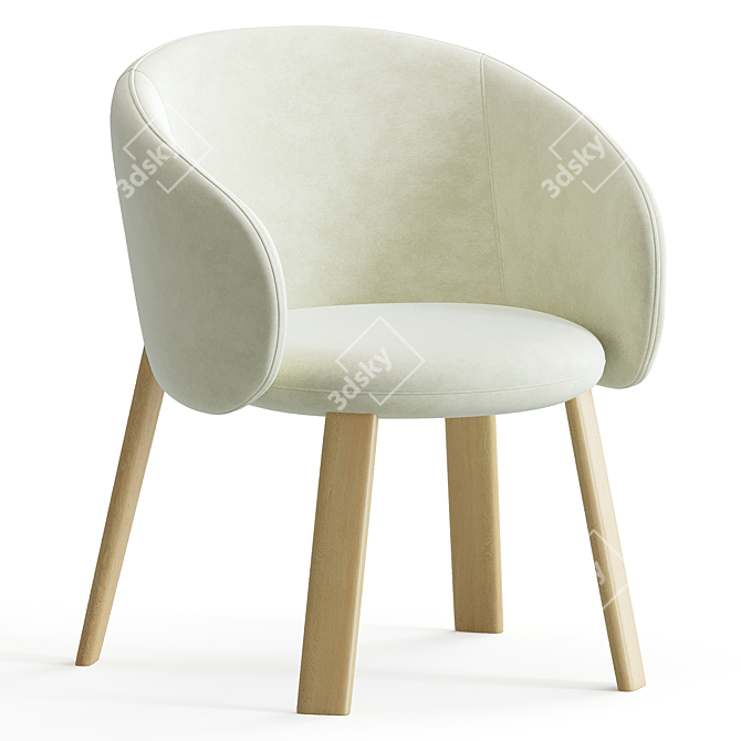 Futuristic Nebula Chair Design 3D model image 4