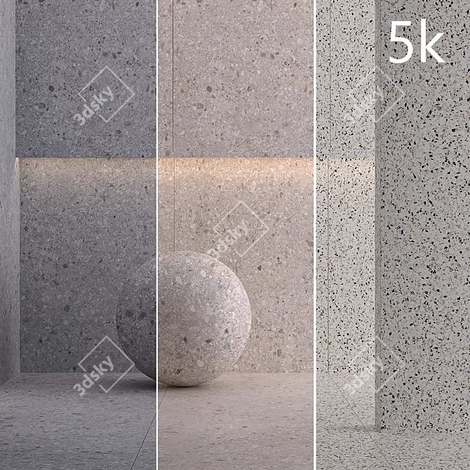  Laminam Terrazzo Bianco Venezi Tiles 3D model image 1