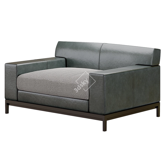 Customizable Liaigre Bouddha Sofa 3D model image 2