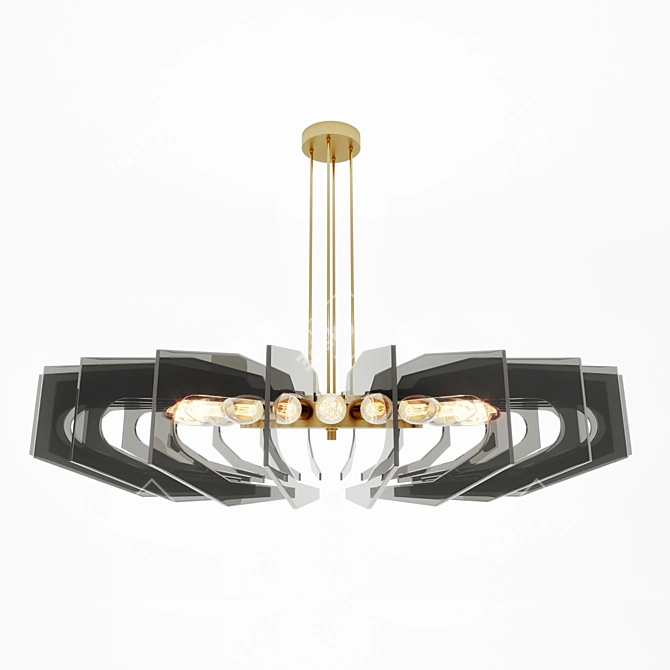  Italian Elegance Glass Table Lamp 3D model image 2