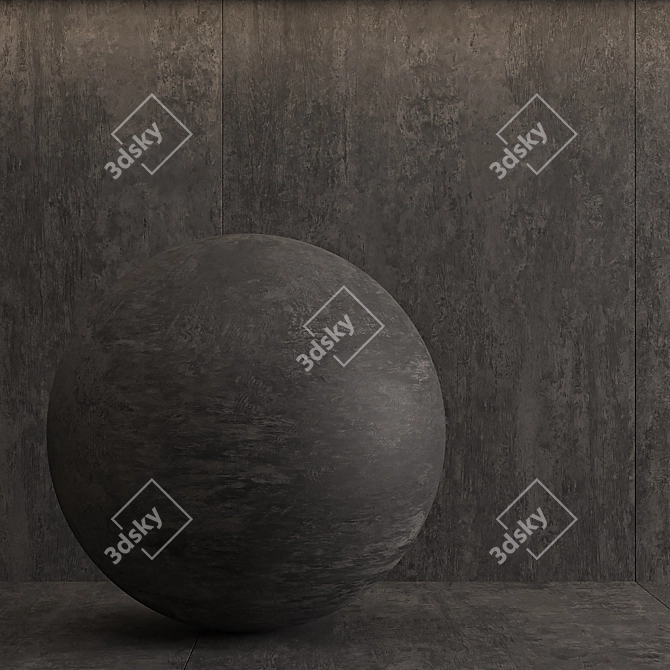 Black Laminam Collection: Cemento Noir 3D model image 7