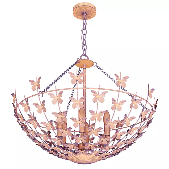 Savoy House Birch 6-Light Pendant 3D model image 5