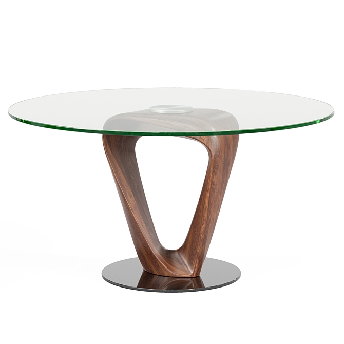 Mobius Round Glass Table 3D model image 3