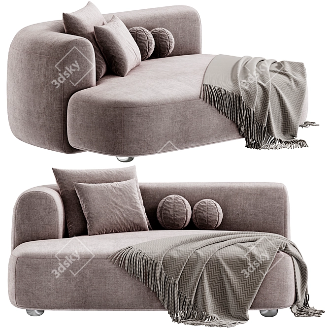  Contemporary Clara Sofa Design 3D model image 2