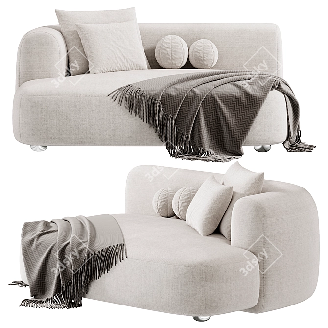  Contemporary Clara Sofa Design 3D model image 3