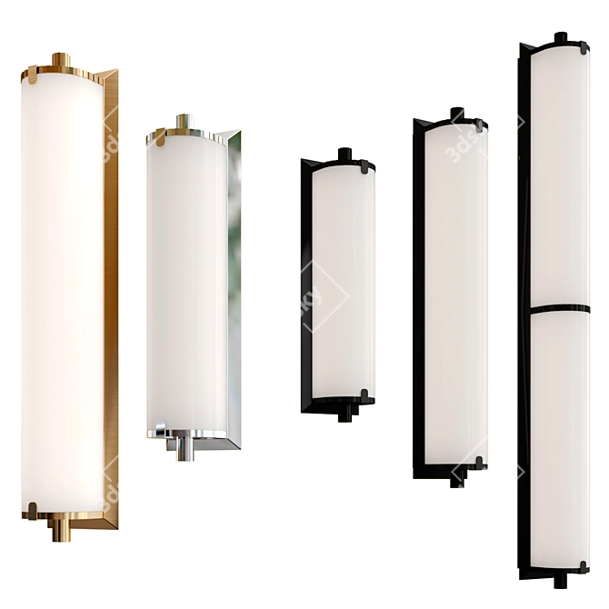 Elegant Calliope Wall Lamp Collection 3D model image 1