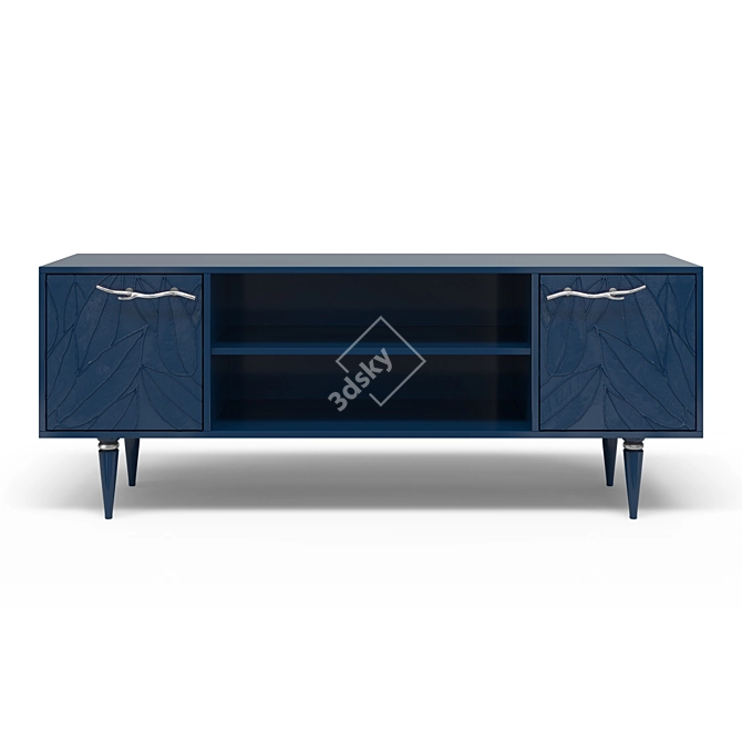 Leaves Classic Gold TV Stand 3D model image 11