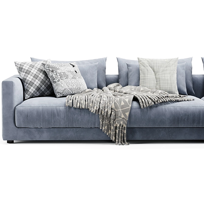 Modern Poliform Bristol Ottoman Set 3D model image 1