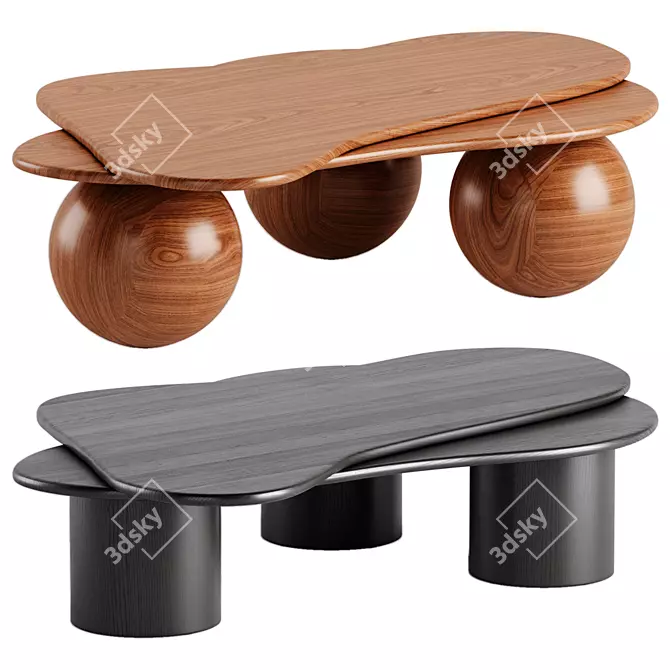 Unique Free Form Coffee Tables 3D model image 1