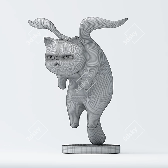 Adorable Cat 3D Model Download 3D model image 2