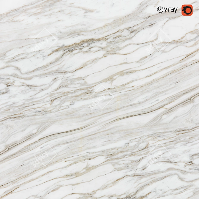 Luxury Italian Marble Texture Kit 3D model image 2