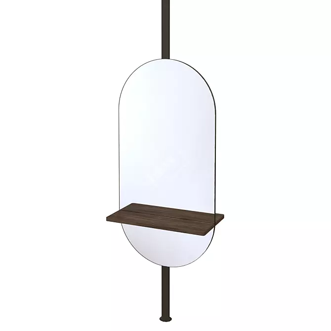 Ceiling and Floor Mounted Mirror 3D model image 1