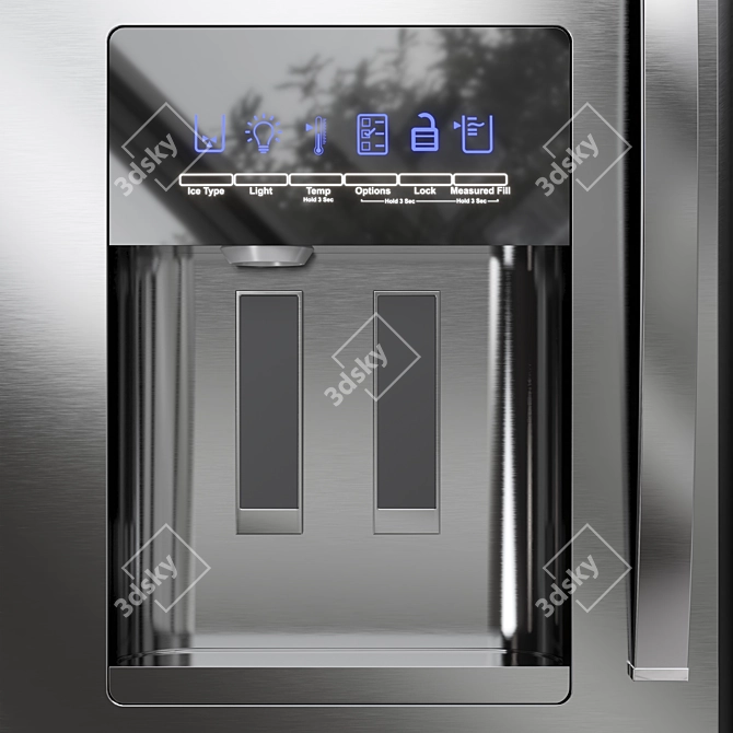 Whirlpool Refrigerator 3D Collection 3D model image 3