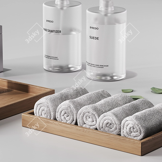 Sleek Bathroom Decor Set | 3D-Ready 3D model image 5