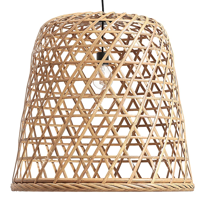 Handcrafted Batu Lamp with UV Unwrapped Model 3D model image 1