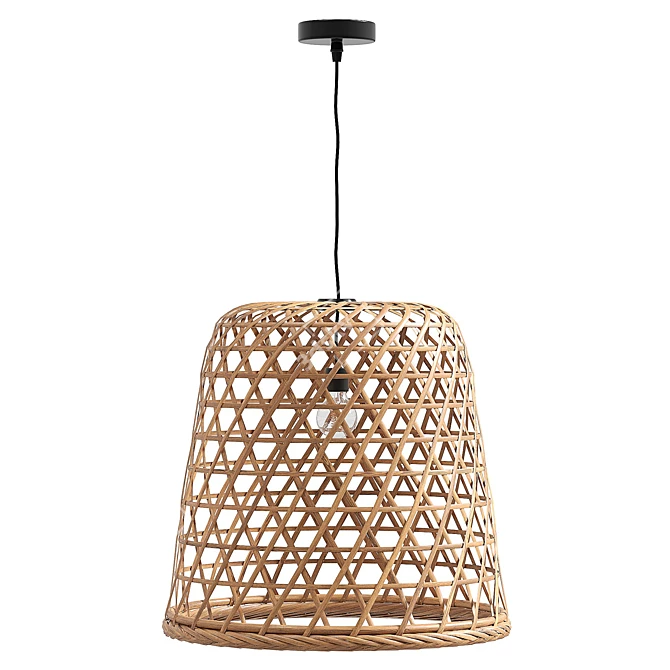 Handcrafted Batu Lamp with UV Unwrapped Model 3D model image 4