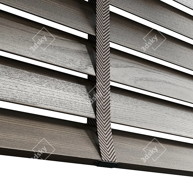 150 cm Wooden Blind 02 3D model image 4