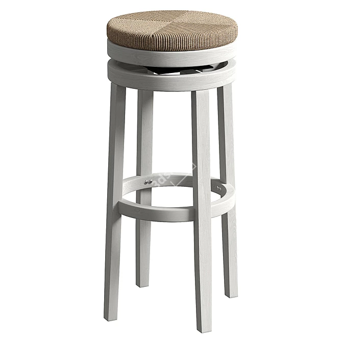 Modern UV Unwrapped Bar Stool 3D model image 1