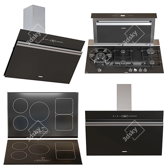 Siemens Smart Appliance Set 3D model image 1