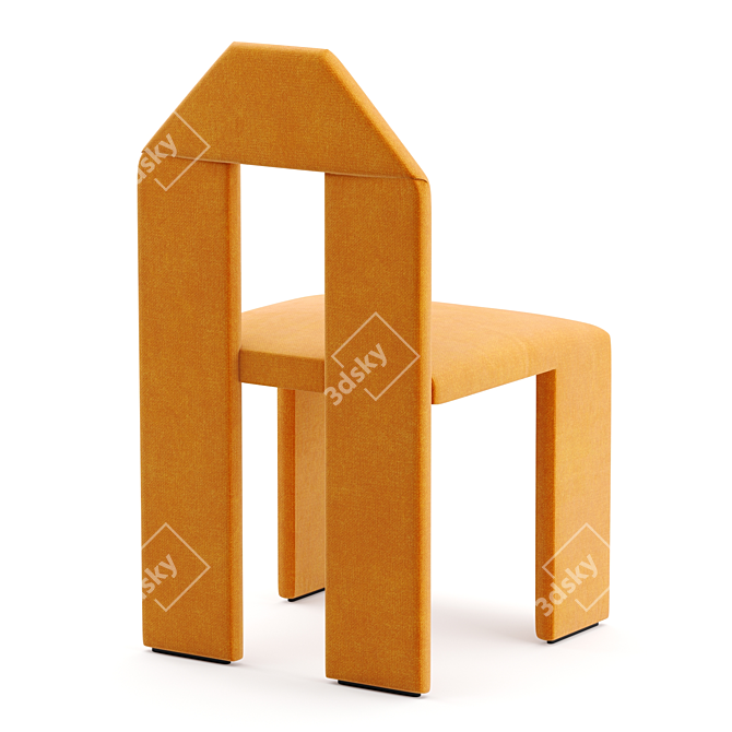 Elegant Pierre Frey Ribbon Chair 3D model image 2