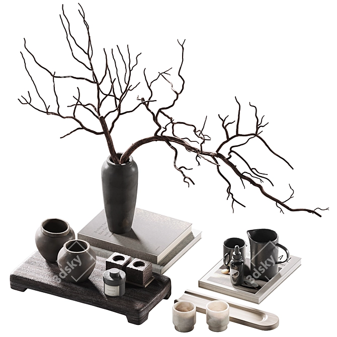 Decor Set for Coffee Table 3D model image 1