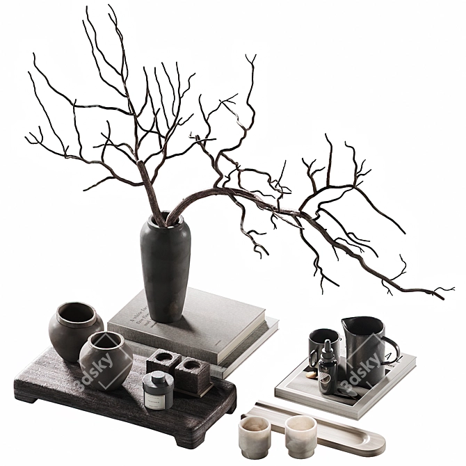 Decor Set for Coffee Table 3D model image 8