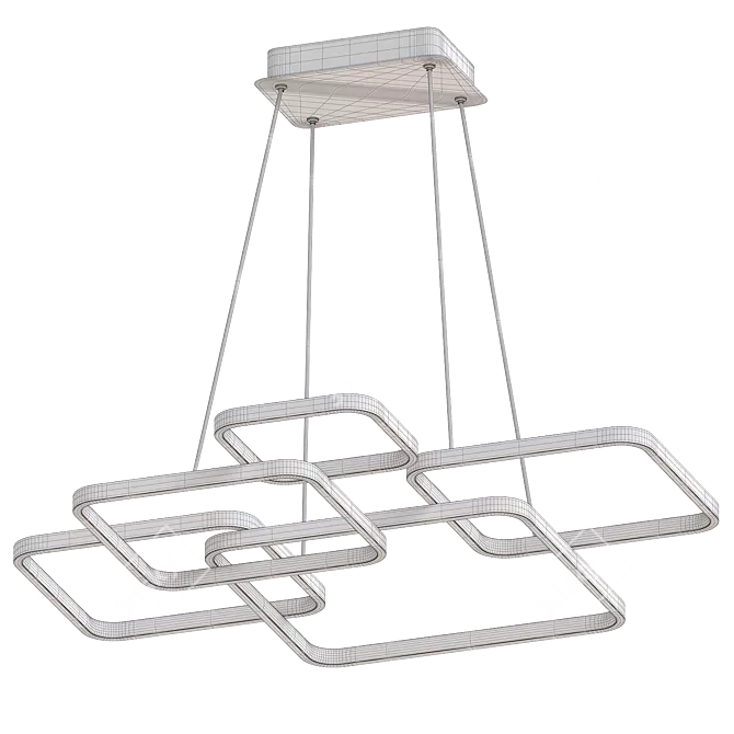 Modern LED Pendant Chandelier Light 3D model image 2