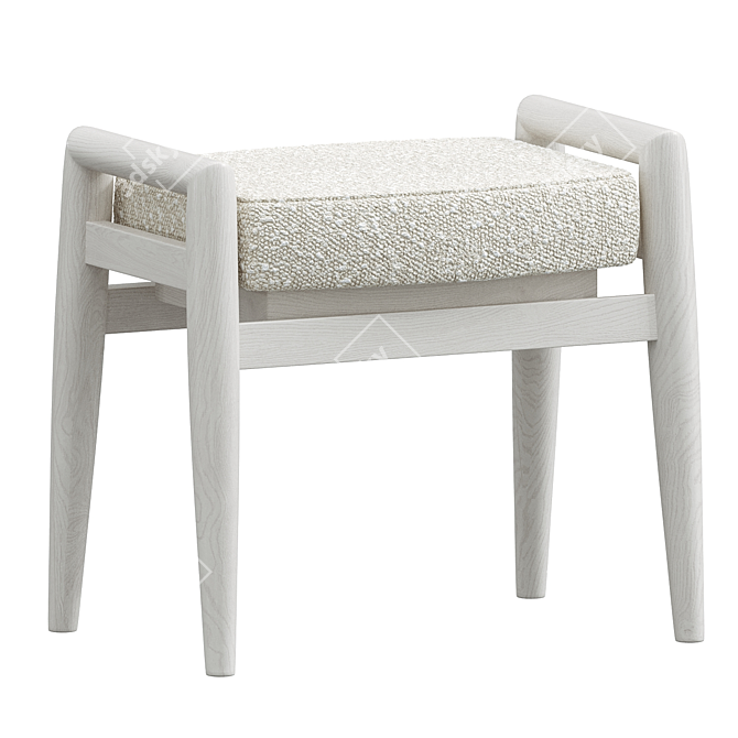  Sleek Tray Stool by USONA 3D model image 1