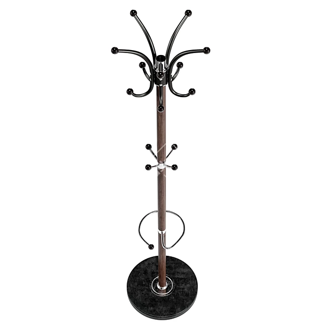 Modern Floor Standing Coat Rack 3D model image 4