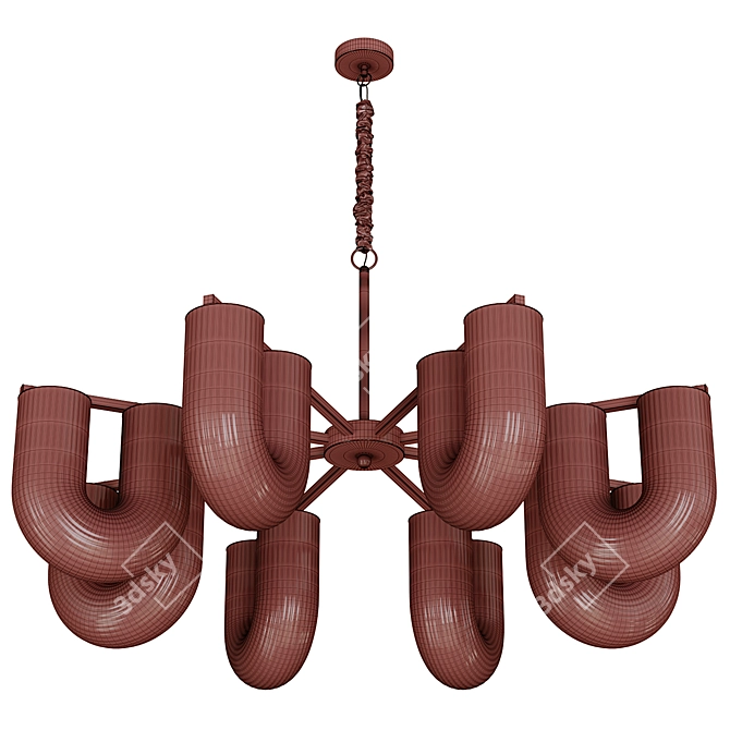 Elegant Chandelier GAUTE 3D model image 7