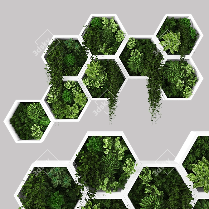 Russian Vertical Garden Wall Decor 3D model image 3