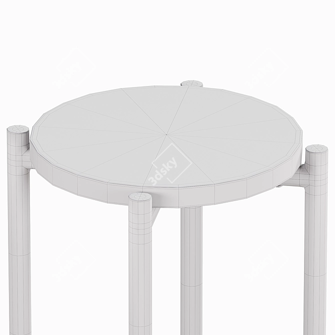 H&M Round Stool with Colorful Options 3D model image 5