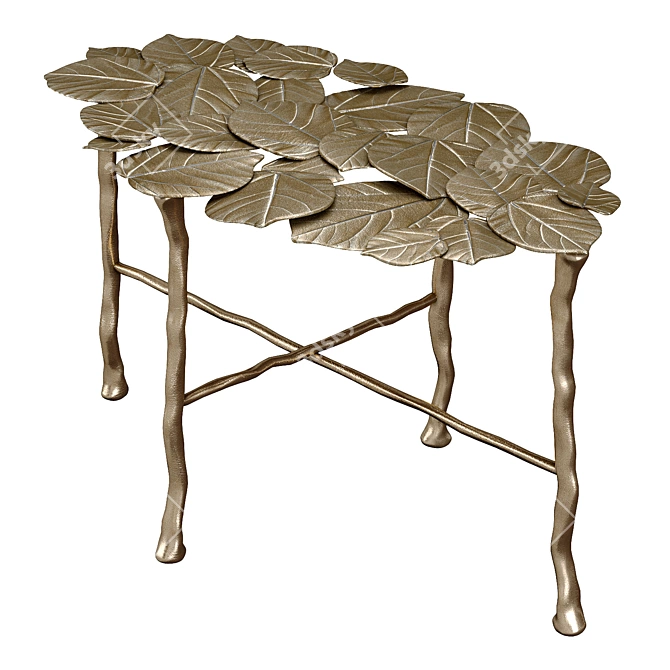 Elegant Nymphea Oval Table 3D model image 1