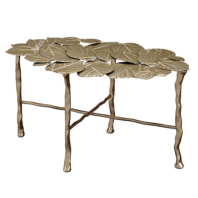 Elegant Nymphea Oval Table 3D model image 3