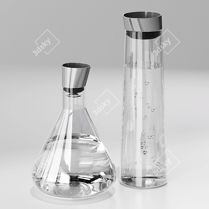 Modern Kitchen Decor Set 3D model image 3