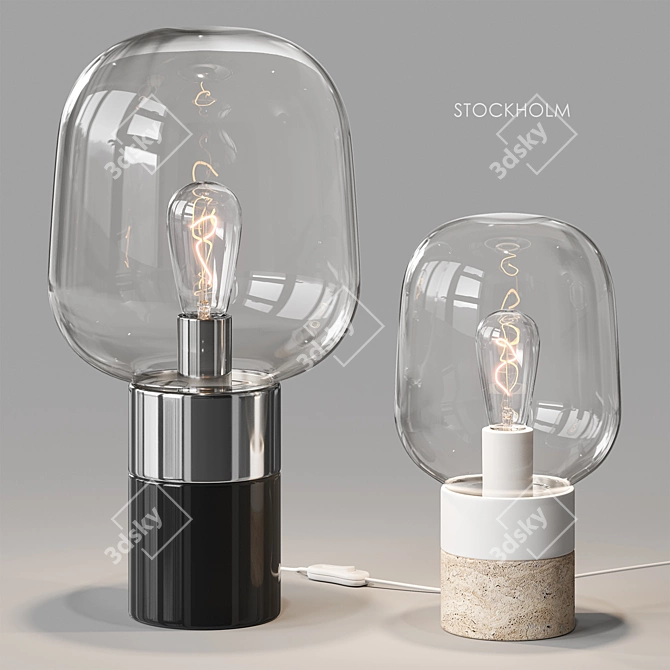 BoConcept STOCKHOLM Table Lamp 3D model image 2