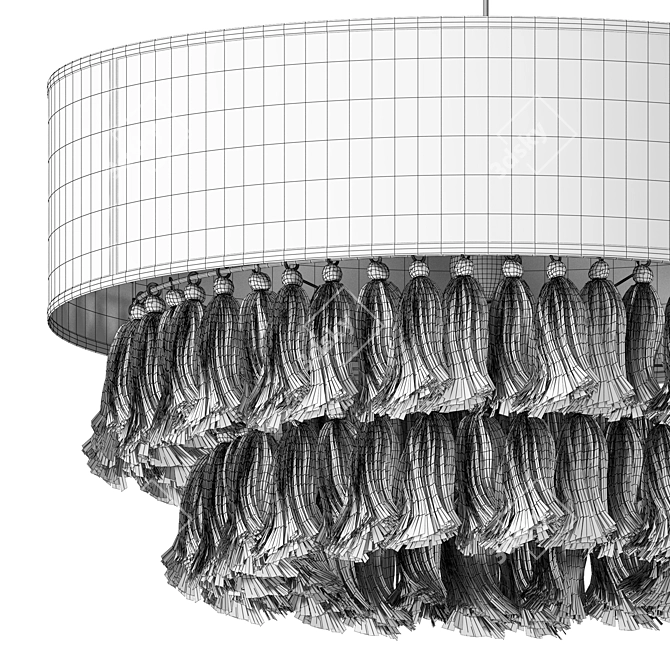 - Translated Description from Russian: Bohemian Hemp Rope Tassel Chandelier Creative Bedroom Fabric Ceiling Lamp
- Unique Title: Boho Hemp 3D model image 3