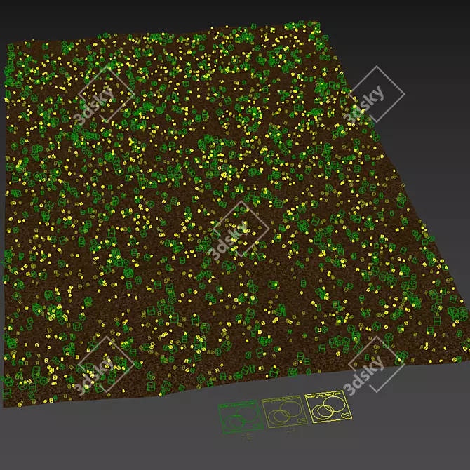 Title: Premium 3D Agricultural Field Models 3D model image 6