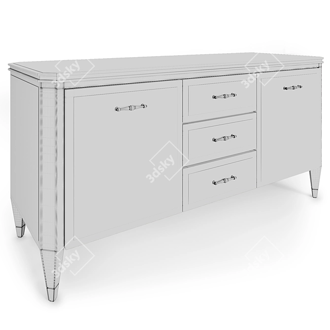 Handcrafted Maison Romano Home Cabinet 3D model image 6