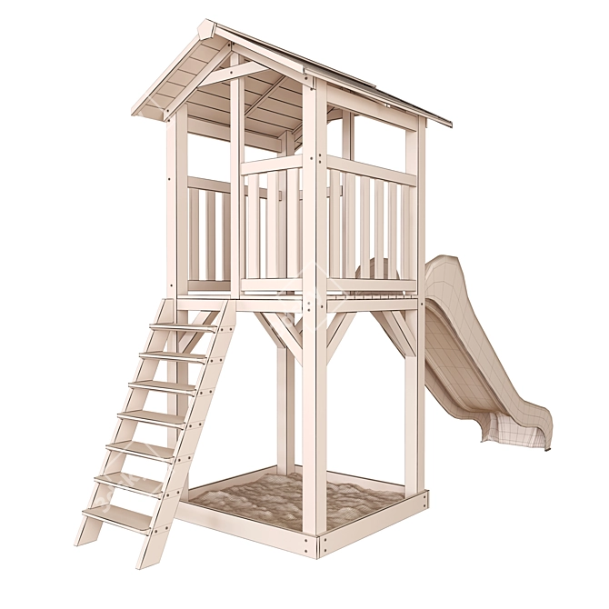 Beach House Climbing Frame by AXI 3D model image 4