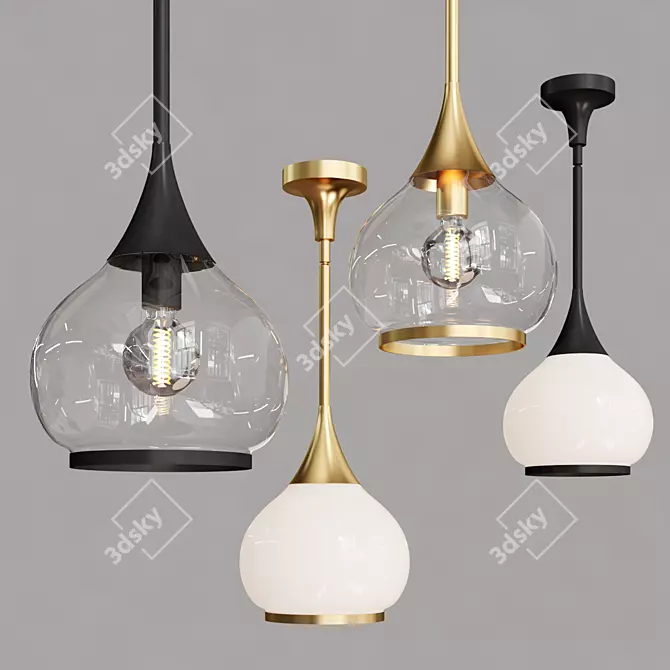 Alora Hazel Pendant Light 3D model image 1