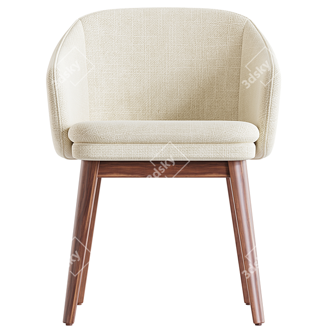 Modern Wayne Chair by West Elm 3D model image 2