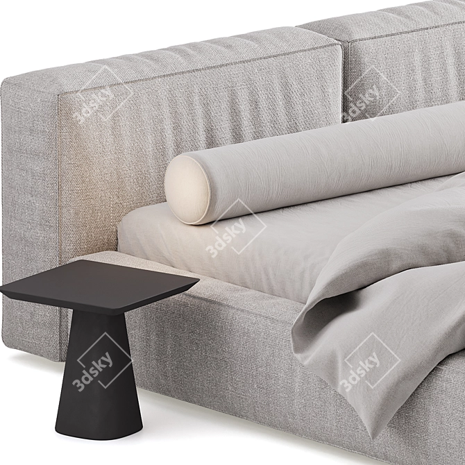 Sleek Navi Bed Design Model 3D model image 3