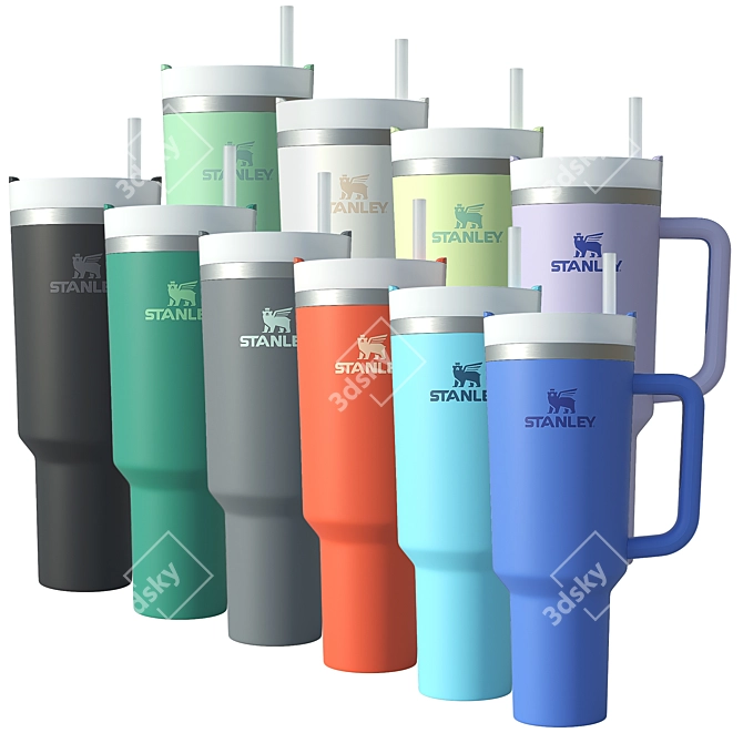 Stanley Quencher Tumbler - 10 Colors 3D model image 1