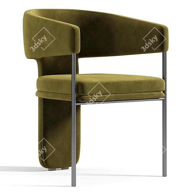 Elegant La Redoute Palazzo Chair 3D model image 3