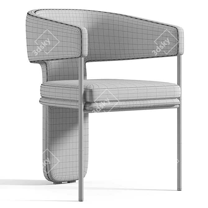 Elegant La Redoute Palazzo Chair 3D model image 4